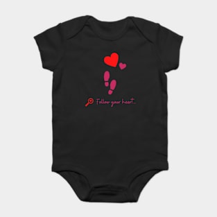 Follow your heart Baby Bodysuit